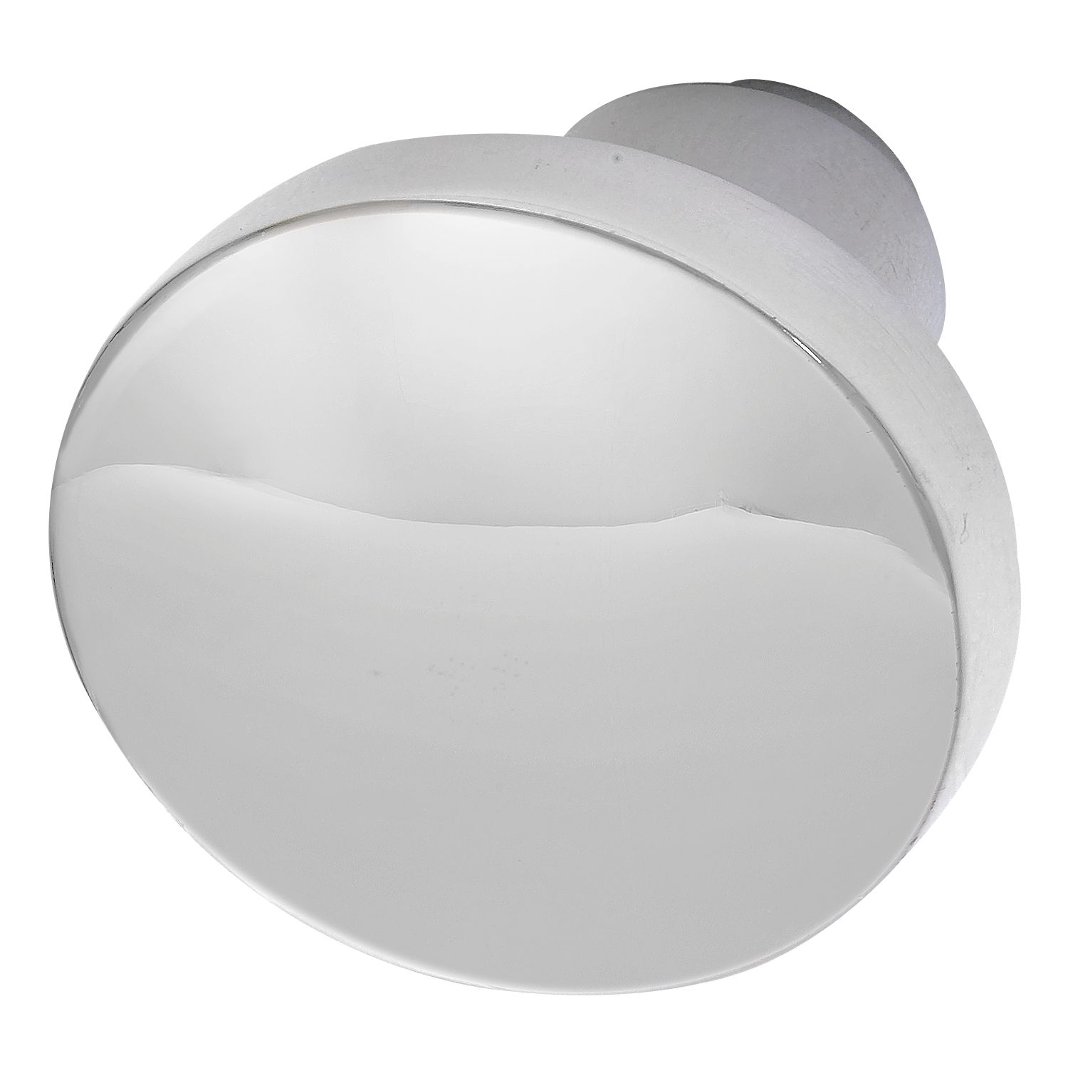 Grundmann Knopfdrückerlochteil Flachform, ø 45 mm, Aluminium poliert