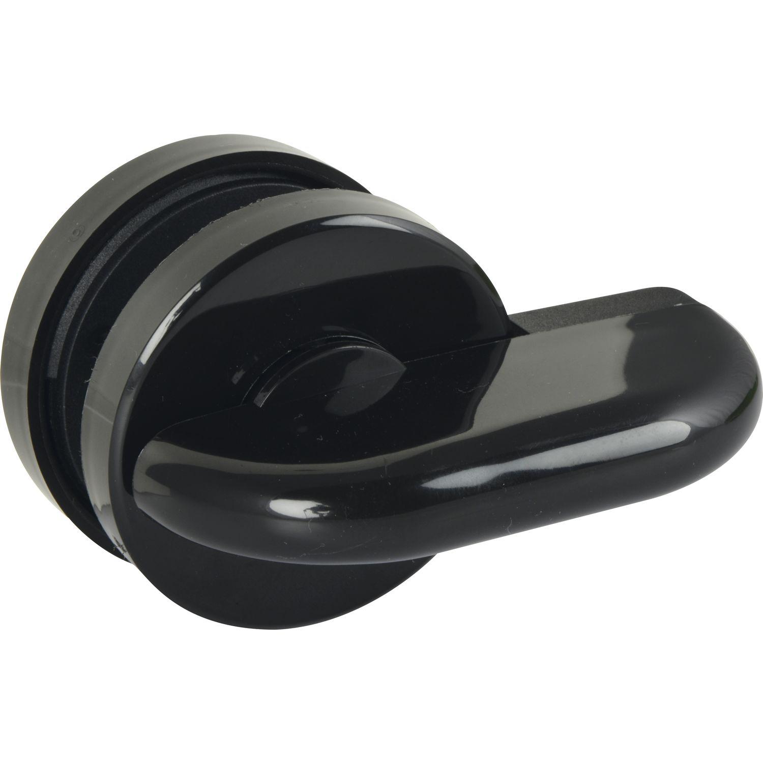 Trennwandverriegelung mit Überwurfriegel, schwarz