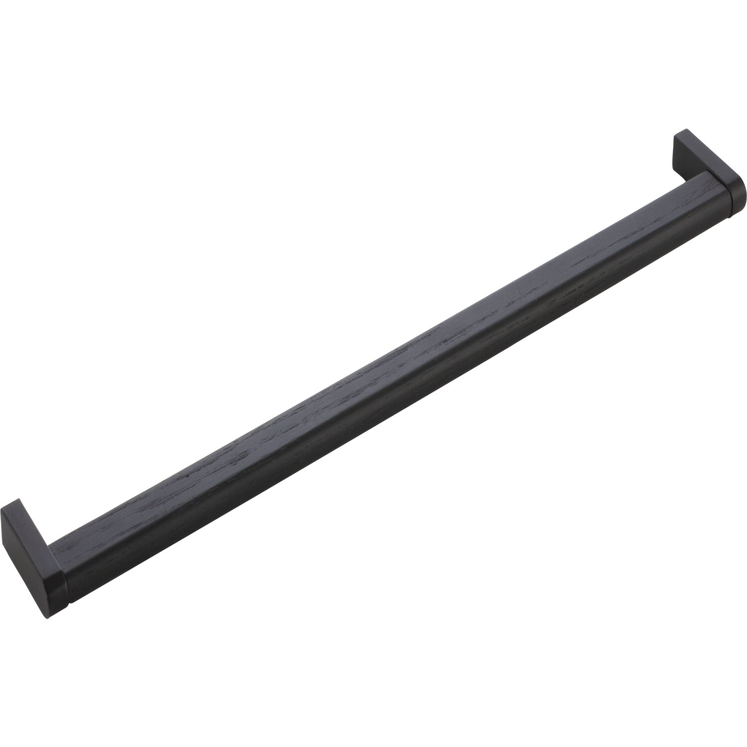 furnipart Möbelgriff Crossing Breite 328 mm, Esche/Sockel Zinkdruckguss schwarz
