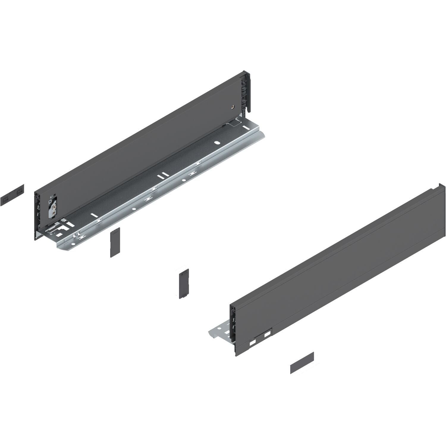 blum LEGRABOX pure Zarge Höhe M, NL 450, Oriongrau-matt