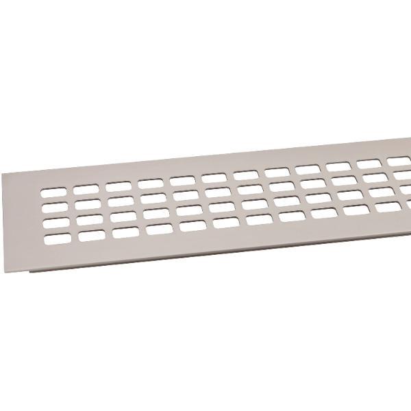 secOtec Lüftungsgitter Aluminium Titan/Edelstahl Effekt 80x800mm