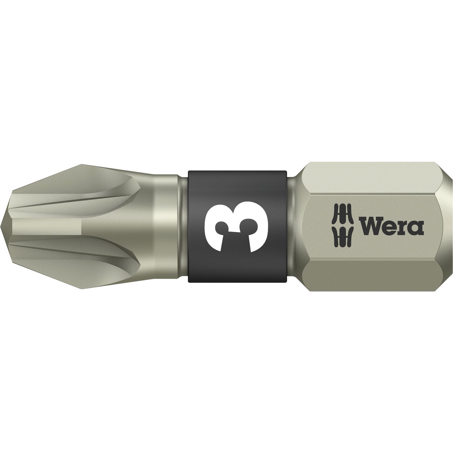 Wera Bit-Einsatz Edelstahl 3855/1TS 1/4"sechskant PZ 3/25 mm Pozidriv (10 Stück)
