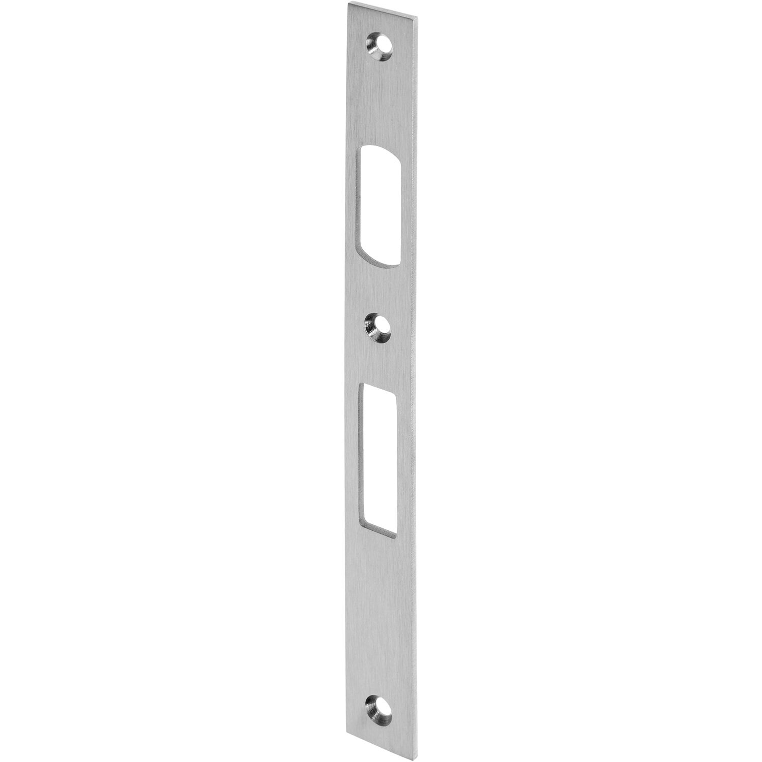 Wilka Schließblech flach für Rollfalle und Riegel, 245 x 24 x 3 mm, Edelstahl