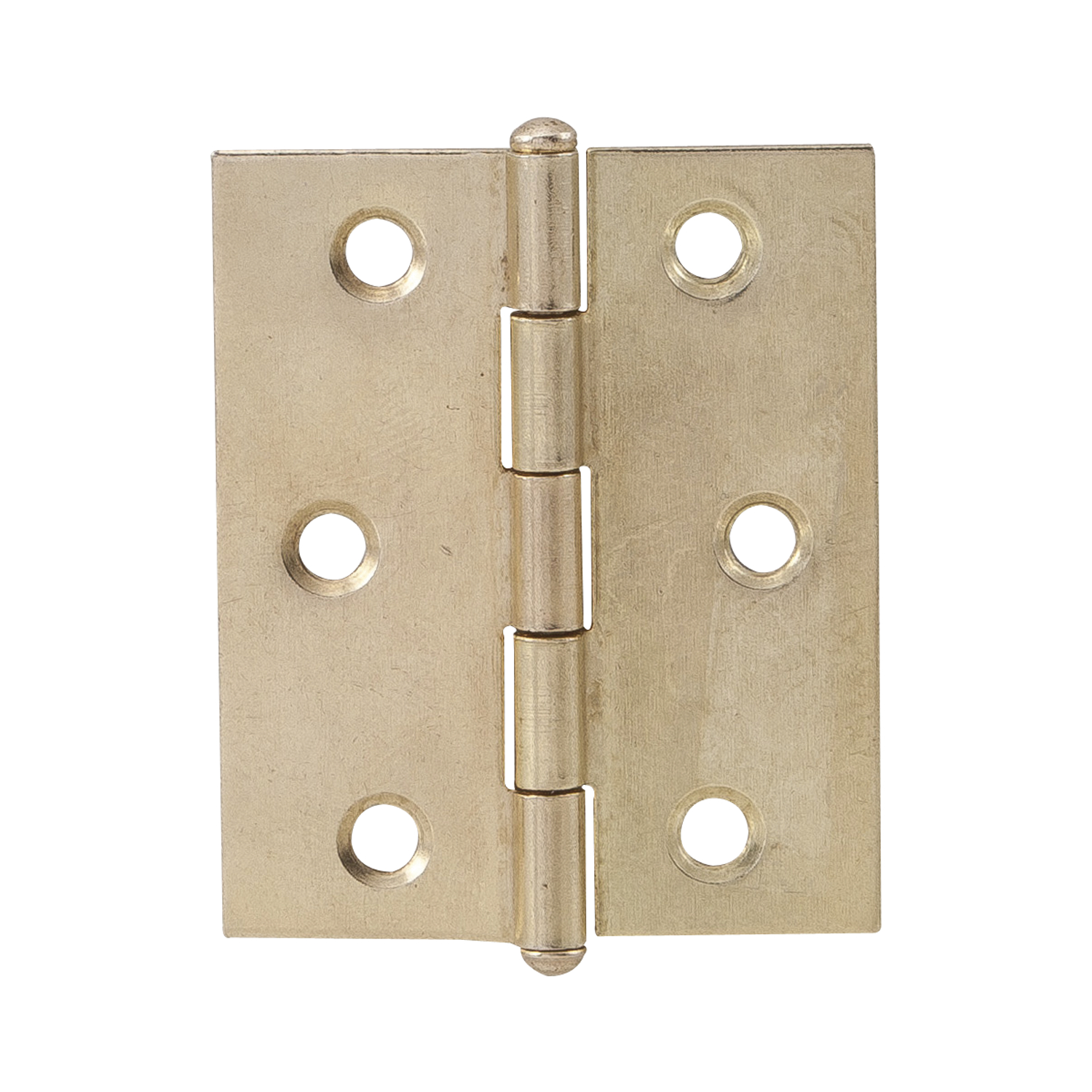 Metalurgia Knopfscharnier - leichte Ausführung 50 x 40 mm, Messing poliert