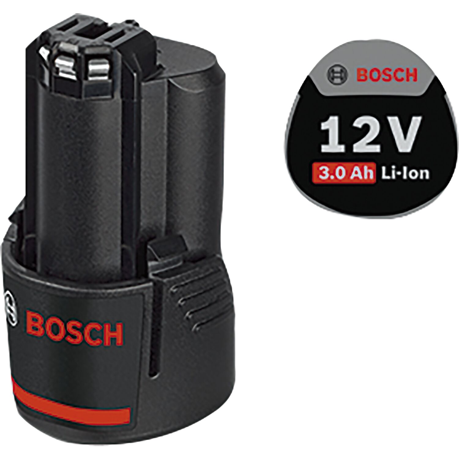 Bosch Akku / Ersatzakku GBA Stab-Form 12 Volt / 3,0 Ah (IEC) Li-Ion