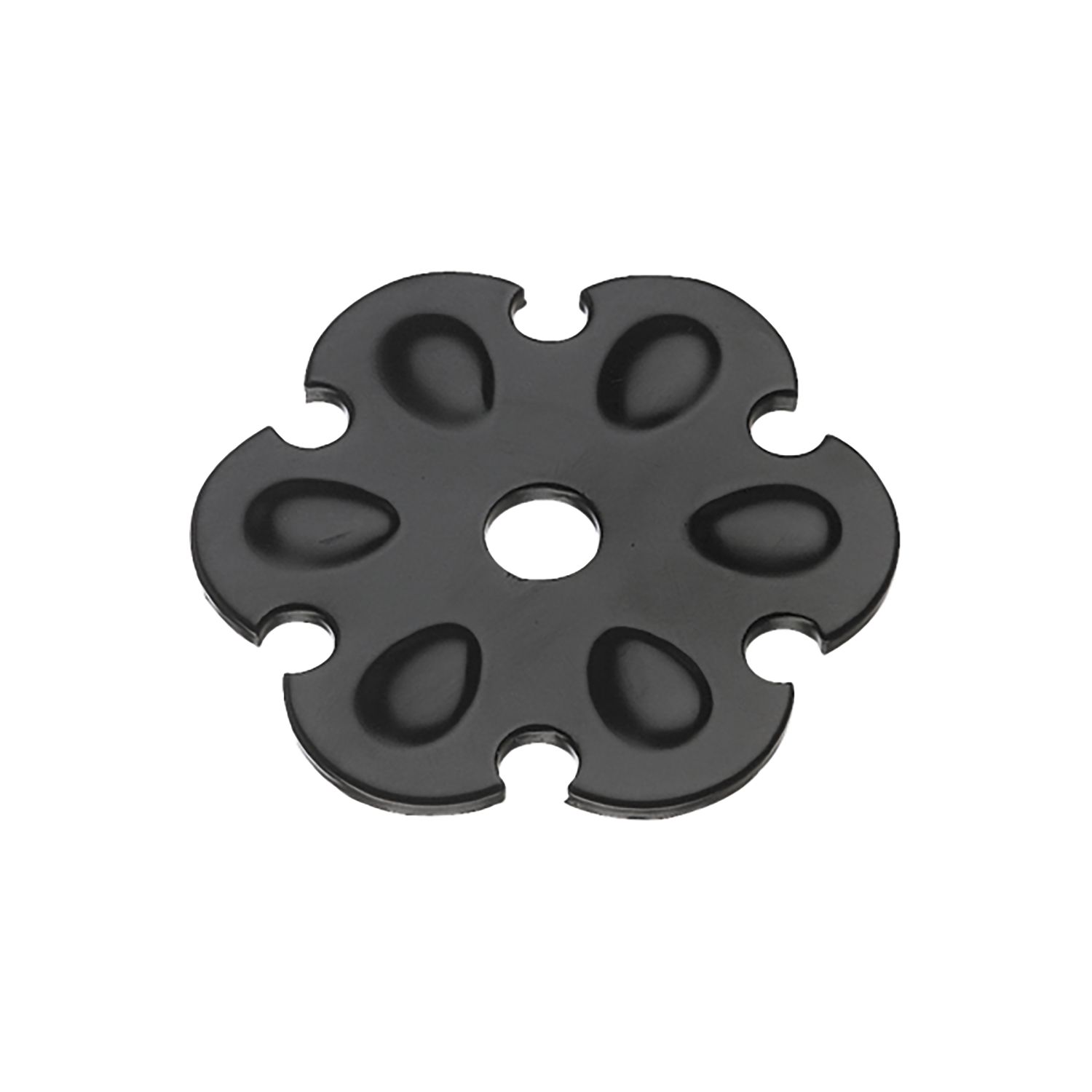 Hofmann Zierrosette (Pfettenscheibe) ø 80x4 mm, Bohr-ø 13 mm, schwarz pulverbesch. (A)
