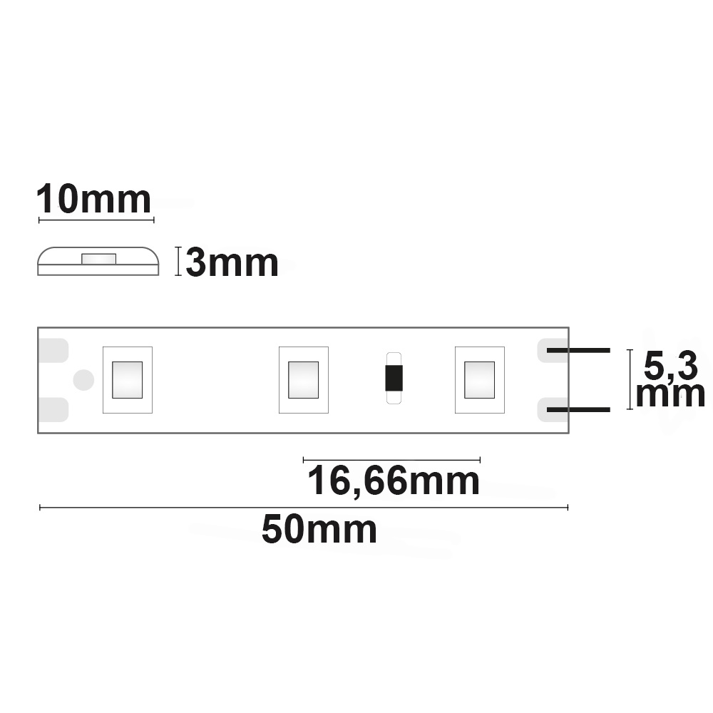 ISOLED LED SIL845 Flexband 12V DC 4,8W IP66 4500K 5m Rolle 60 LED/m