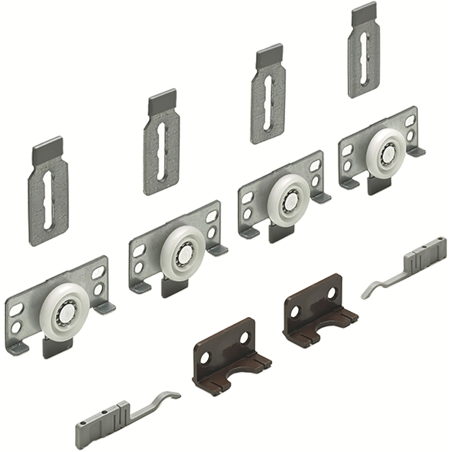Hettich SlideLine 56 Beschlägegarnitur, TK 40 Kg, 2 türig