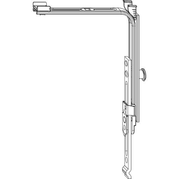 Maco #222209 MM Eckumlenkung senkrecht 1 iS verlängerbar (222209)