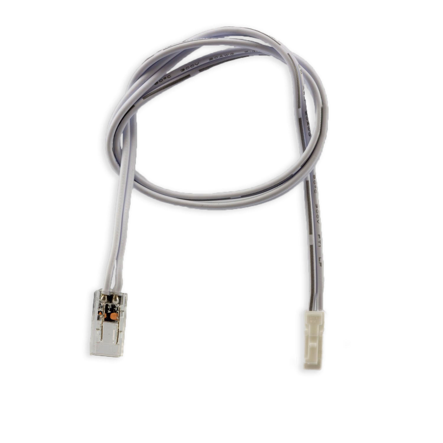 ISOLED MiniAMP male-Stecker zu Kontakt-Kabelanschluss (max. 3A) K2-26 für 2-pol IP20 Stripes mit Bre