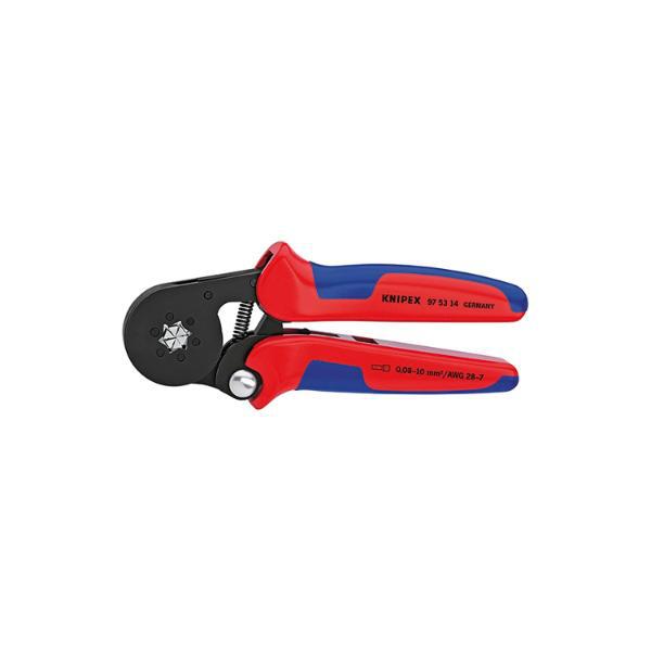 Knipex Crimpzange selbsteinstellend Seiteneinführung 0,08-10 mm², L=180 mm