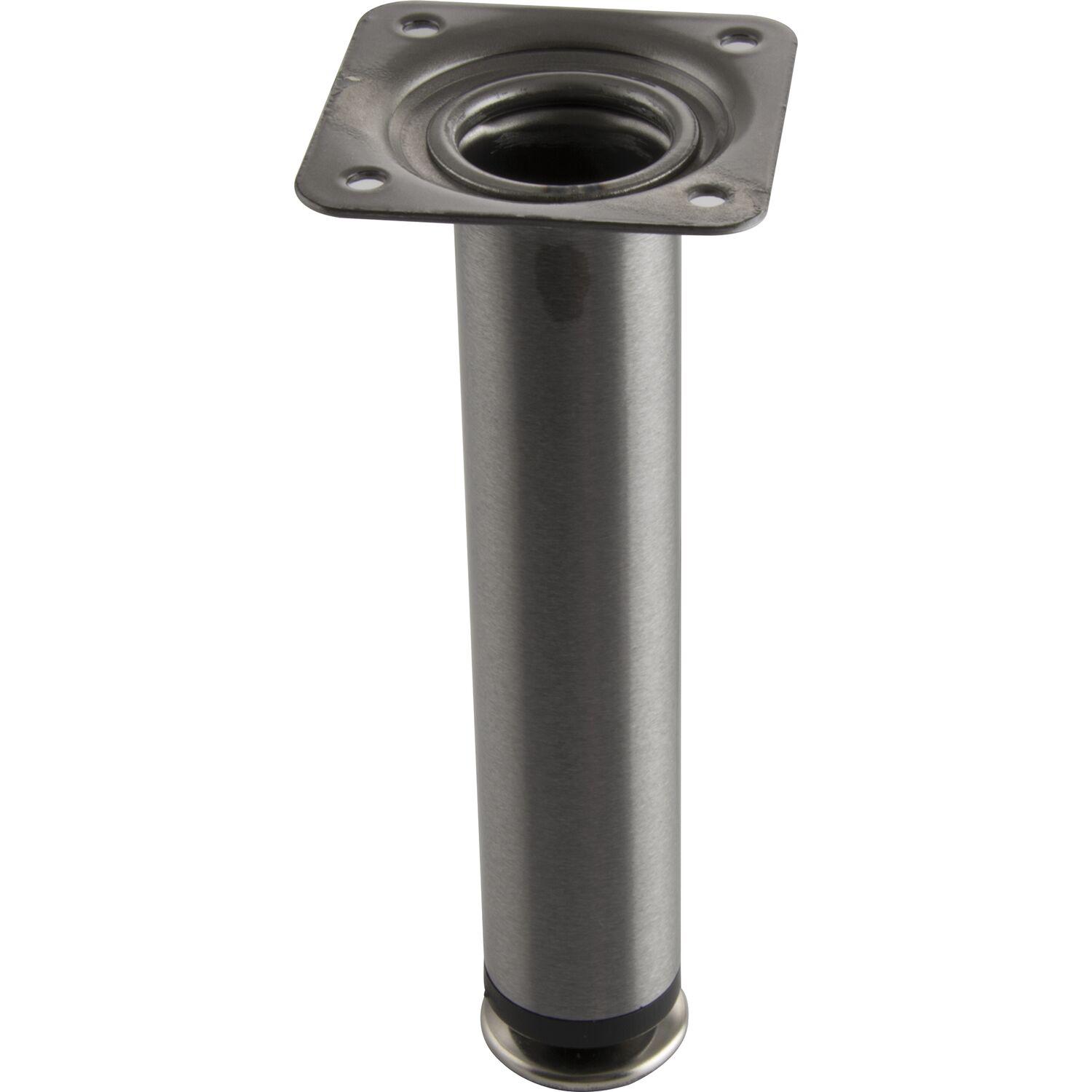 Dekorfuß Fuß ø 30 mm, Länge 160 mm, Stahl, Edelstahl Effekt
