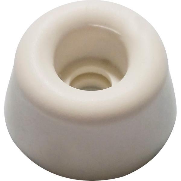 Gummipuffer ø 20 mm, Höhe 10 mm, Gummi cremeweiß