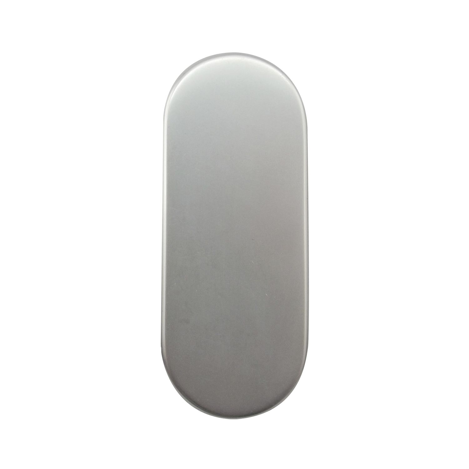 Grundmann GRUNDMANN Blindrosette BL, oval, verdeckt geschr., 30x72x8mm, silber eloxiert