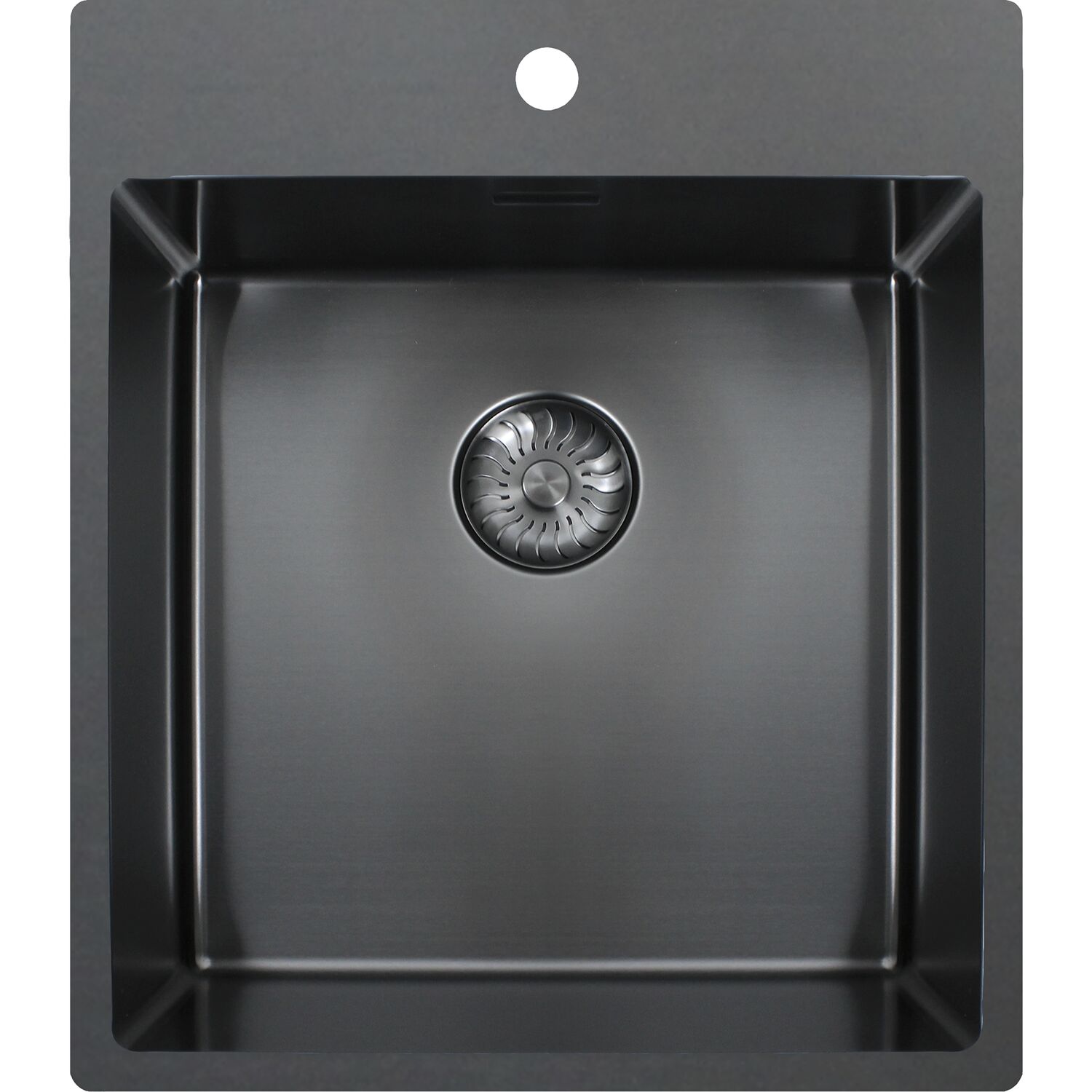 solido 2D-Spüle CAPP40KR10GM Edelstahl-Anthrazit Gun Metal
