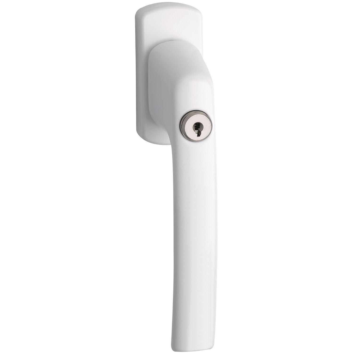 Maco #53823 Fenstergriff HARMONY Sperrzylinder Vierkant 7x43mm Alu weiß