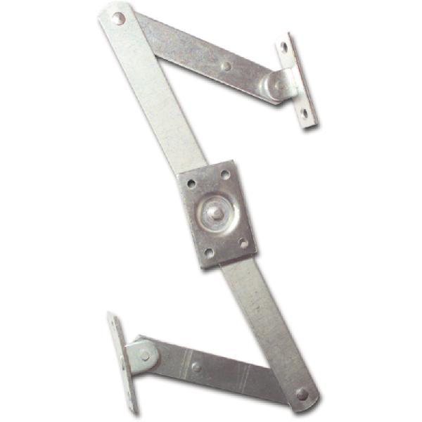 Oberlicht-Z-Schere, Angriffarm 150 mm, Mittelstück 350 mm, Stahl verzinkt