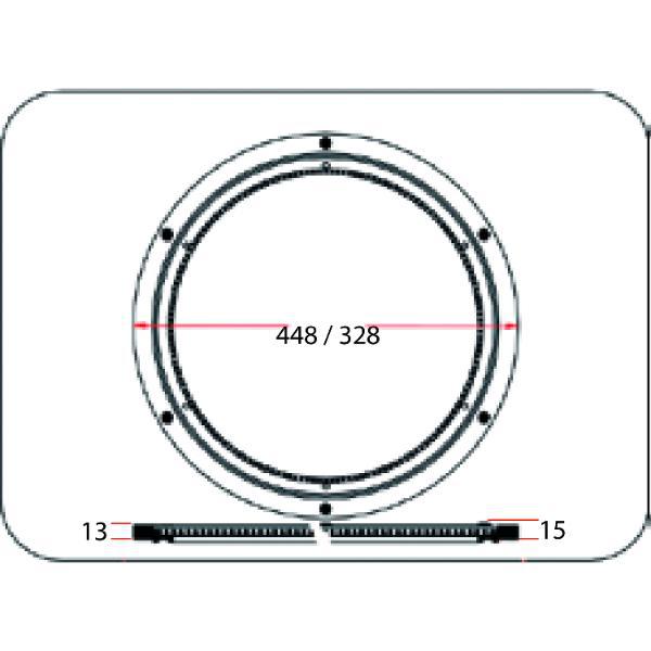 Drehkranz Superciak ø 328 mm Aluminium