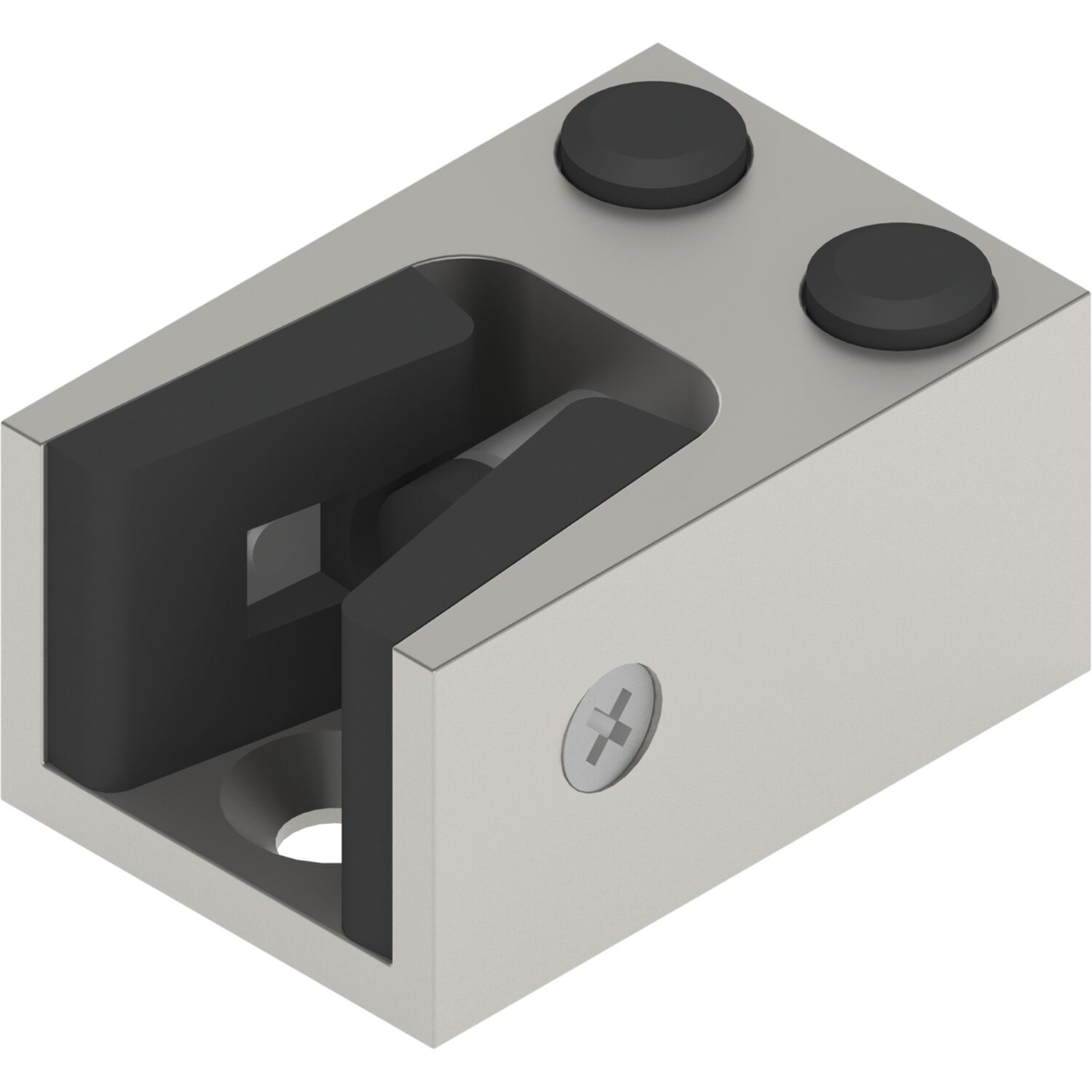 HELM Anschlagpuffer unten Glas 8-12,76 mm Edelstahl-Effekt