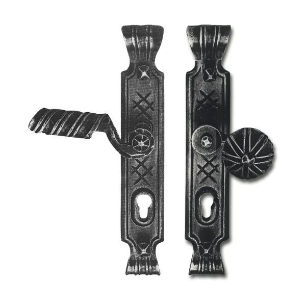Kampmann Sicherheits-Wechselgarnitur ALPINA PZ92, links, TS-70, schwarz passiviert