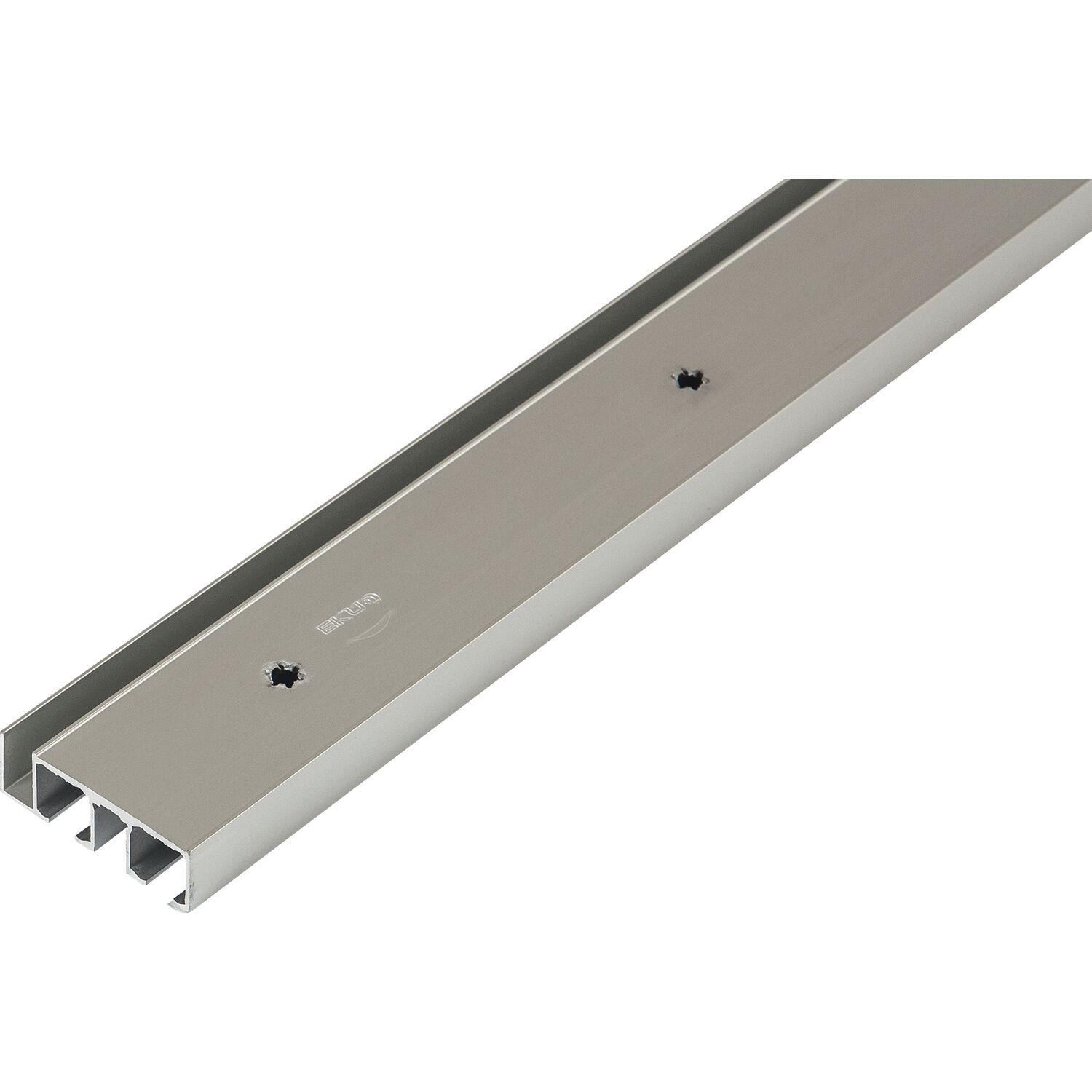 HAWA Clipo 16 H DoppeL - Laufschiene gelocht, 2500 mm, Aluminium eloxiert