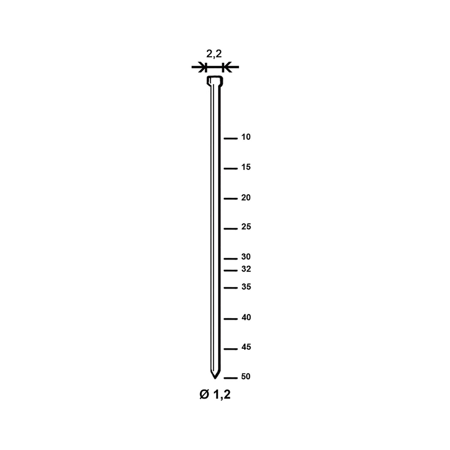 ALSAFIX Stauchkopfnagel J 40 mm aus Stahldraht verzinkt (10000 St) (10 TS)