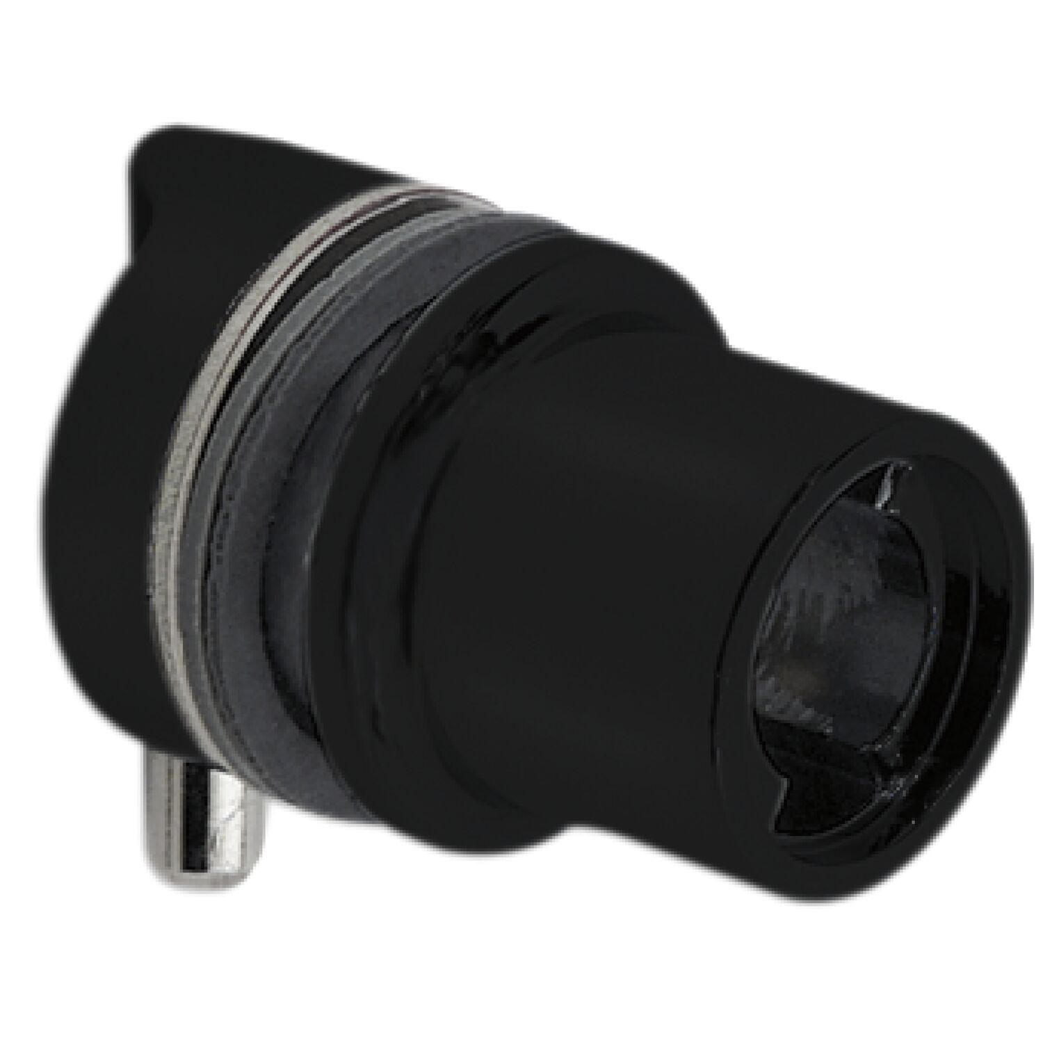 Hekna Zylinder-Glastürschloss 6010, Zamak schwarz