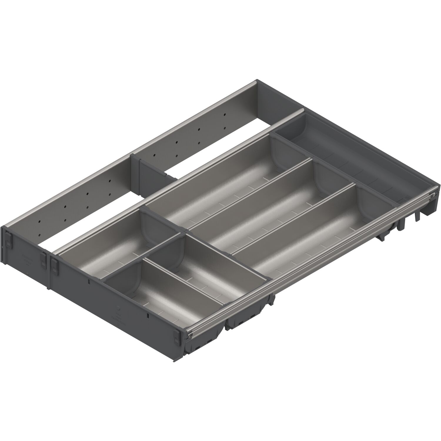 blum ORGA-LINE Einzel-Set KB 500/NL 550 mm Edelstahl/Kunststoff