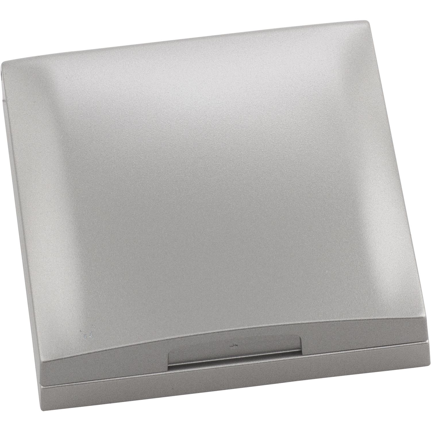 Berker Integro Flow-Pure Rahmen 1fach mit Klappdeckel Edelstahl Effekt