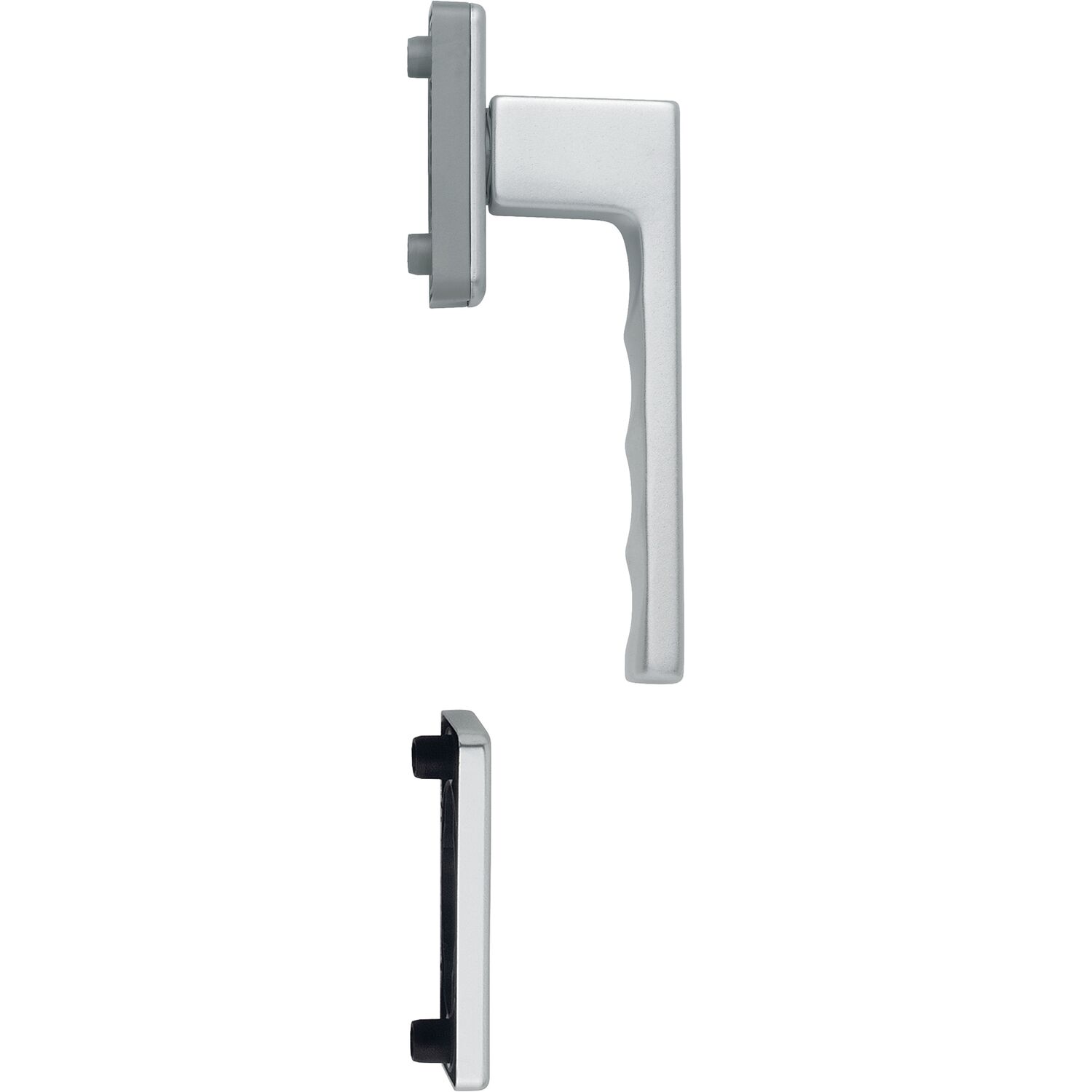 Hoppe HOPPE Fenstergriff-Halbgarnitur TOULON innen, Aluminium silber eloxiert