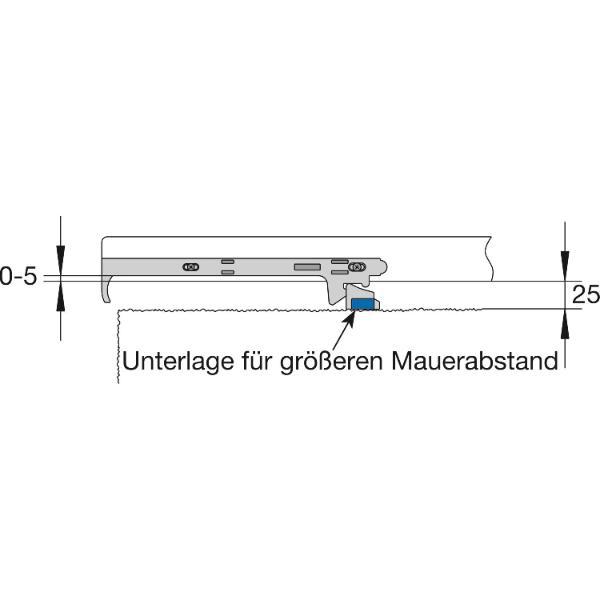 Maco #14344 Rustico Komfort-Ladenhalter für Fenster selbstarretierend rechts schwarz