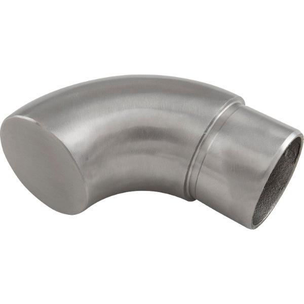 Economy Handlauf Endstück für Rohr ø 42,4 x 2,0 mm,Edelstahl geschliffen V2A