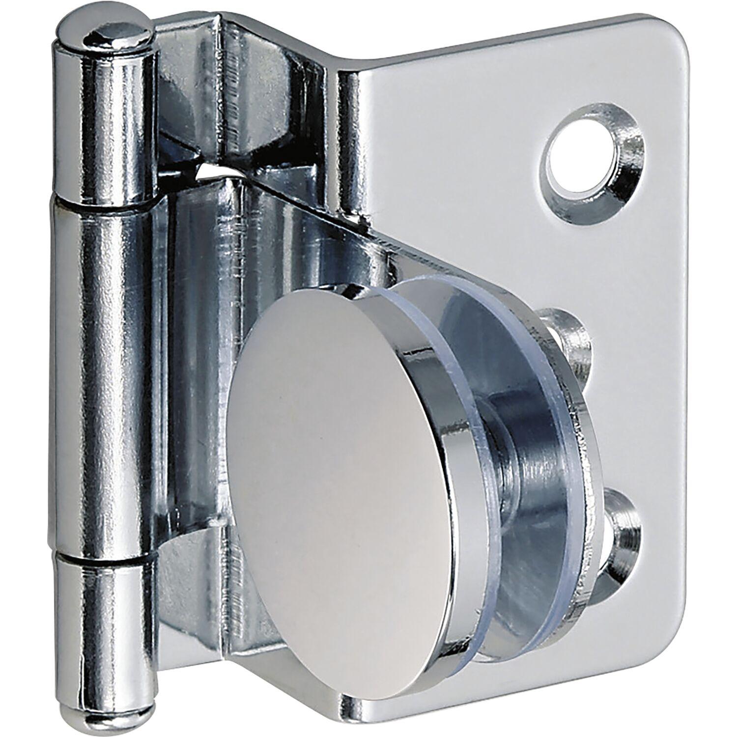 LAMP Glastürscharnier GH34-8, Glas 4-6mm 34x38 mm, Stahl verchromt