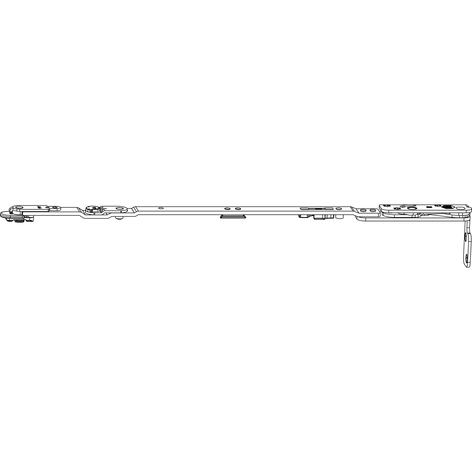 Maco #217648 MACO MM DK-Scherenarm POWER Sparlüftung 13V FT24 FFB 801-1300 mm silber links