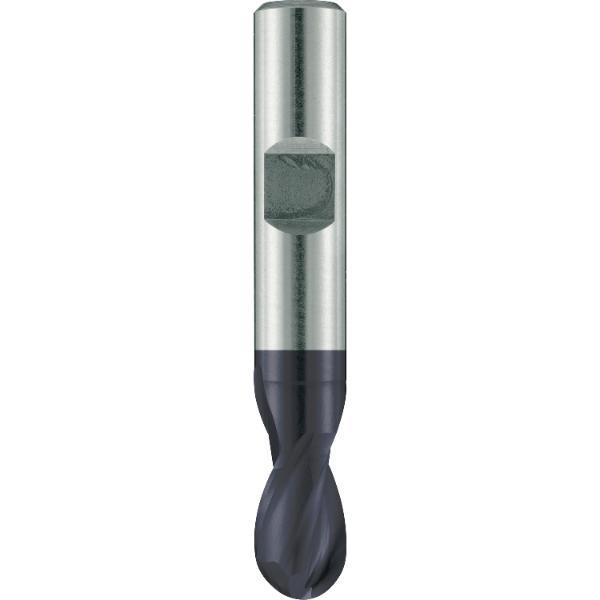 MAYKESTAG Langlochfräser mit Radius HSS-ECo8 ALUNIT 8,0 mm kurz Zweischneider