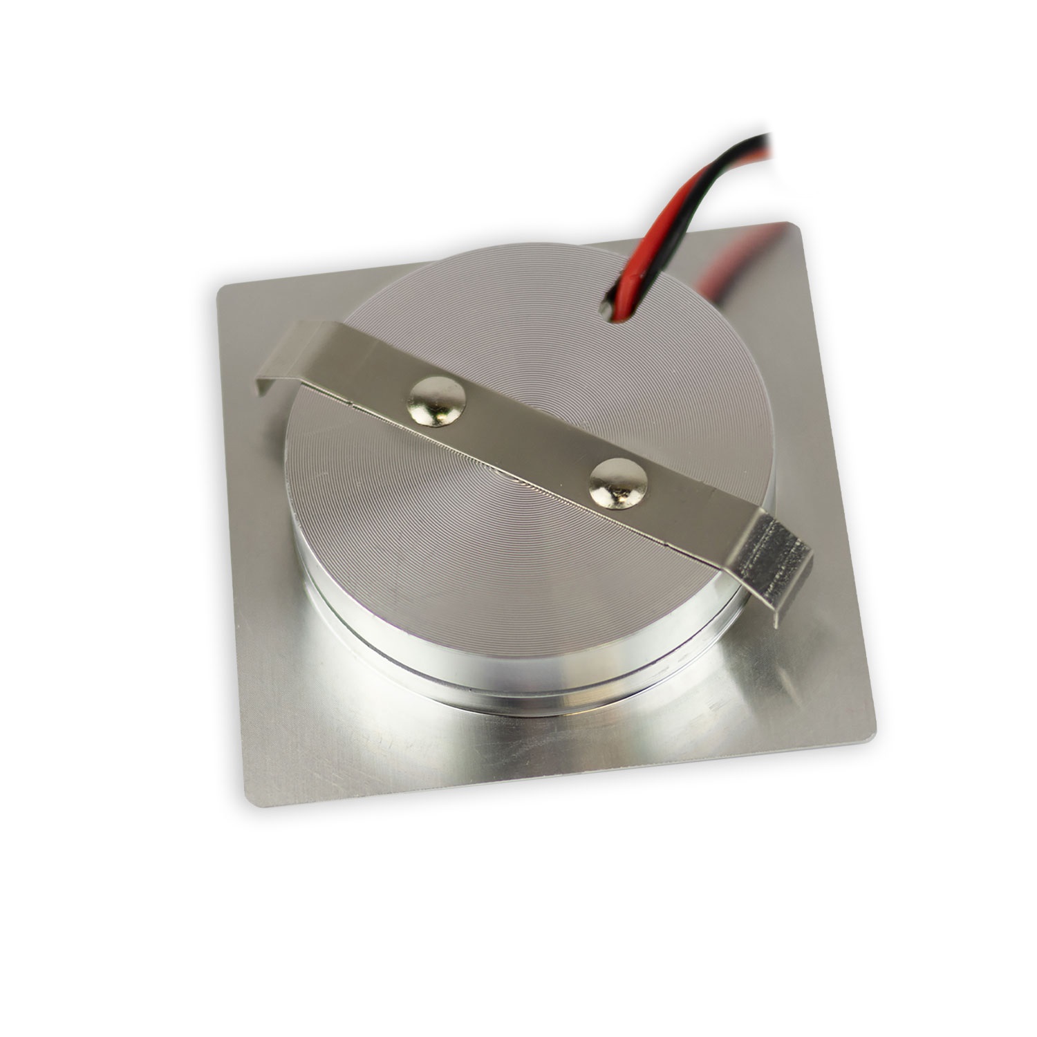 ISOLED LED Möbeleinbaustrahler MiniAMP ALU gebürstet eckig 3W 120° 24V DC weißdynamisch 1900-5000K d