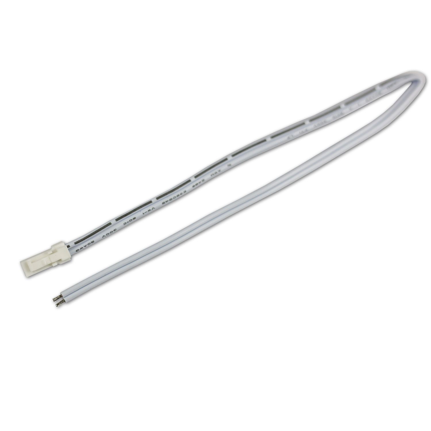 ISOLED MiniAMP Anschlussstecker male 100cm 2-polig weiß max. 3A