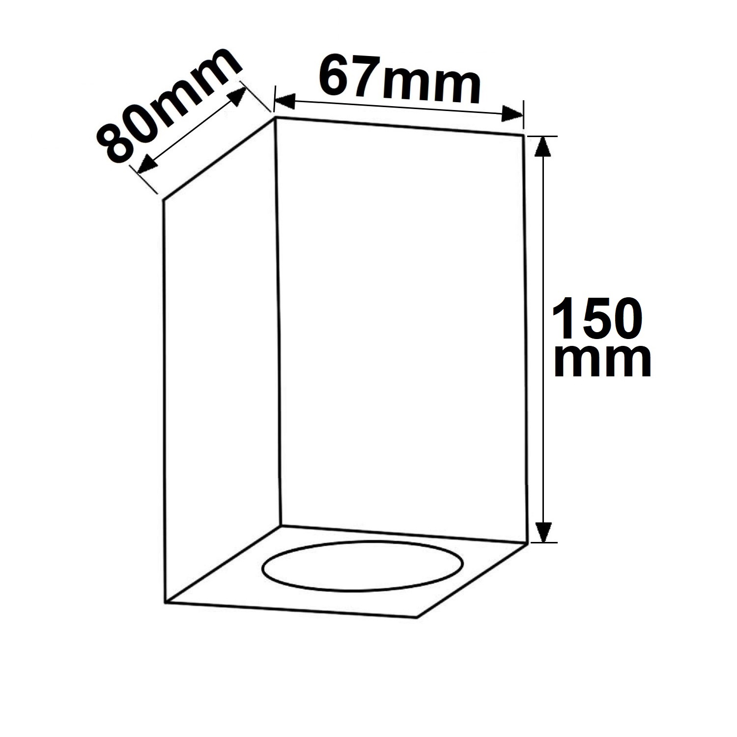 ISOLED Wandleuchte Up&Down 2xGU10 IP54 sandschwarz exkl. Leuchtmittel