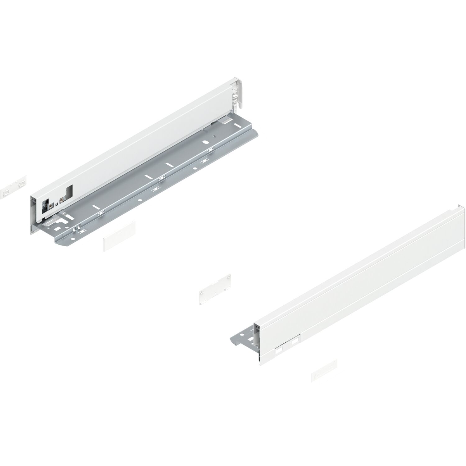 blum LEGRABOX pure Zarge Höhe N, NL 400, Seidenweiß-matt