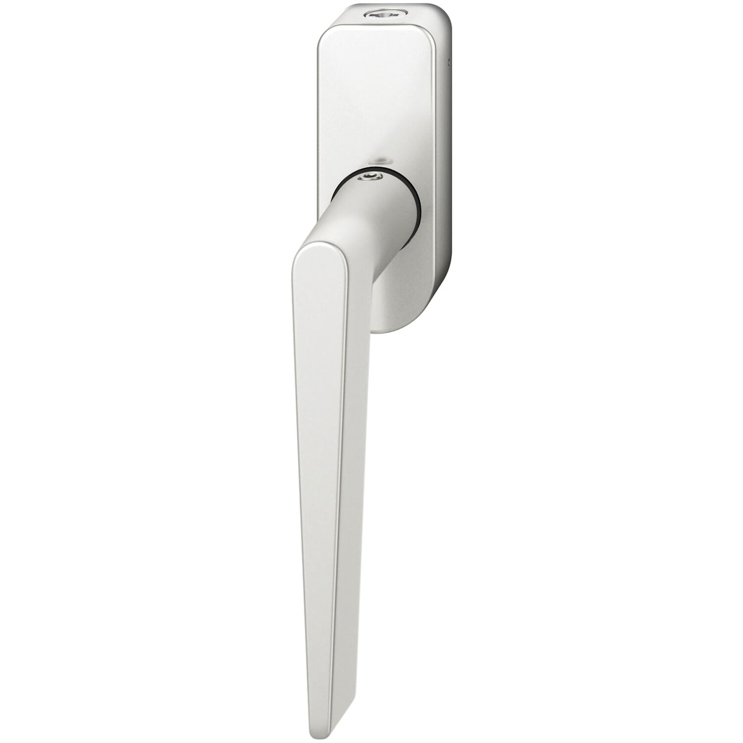 FSB FSB Fenstergriff 34 1005 abschließbar ovale Rosette, Aluminium silber eloxiert
