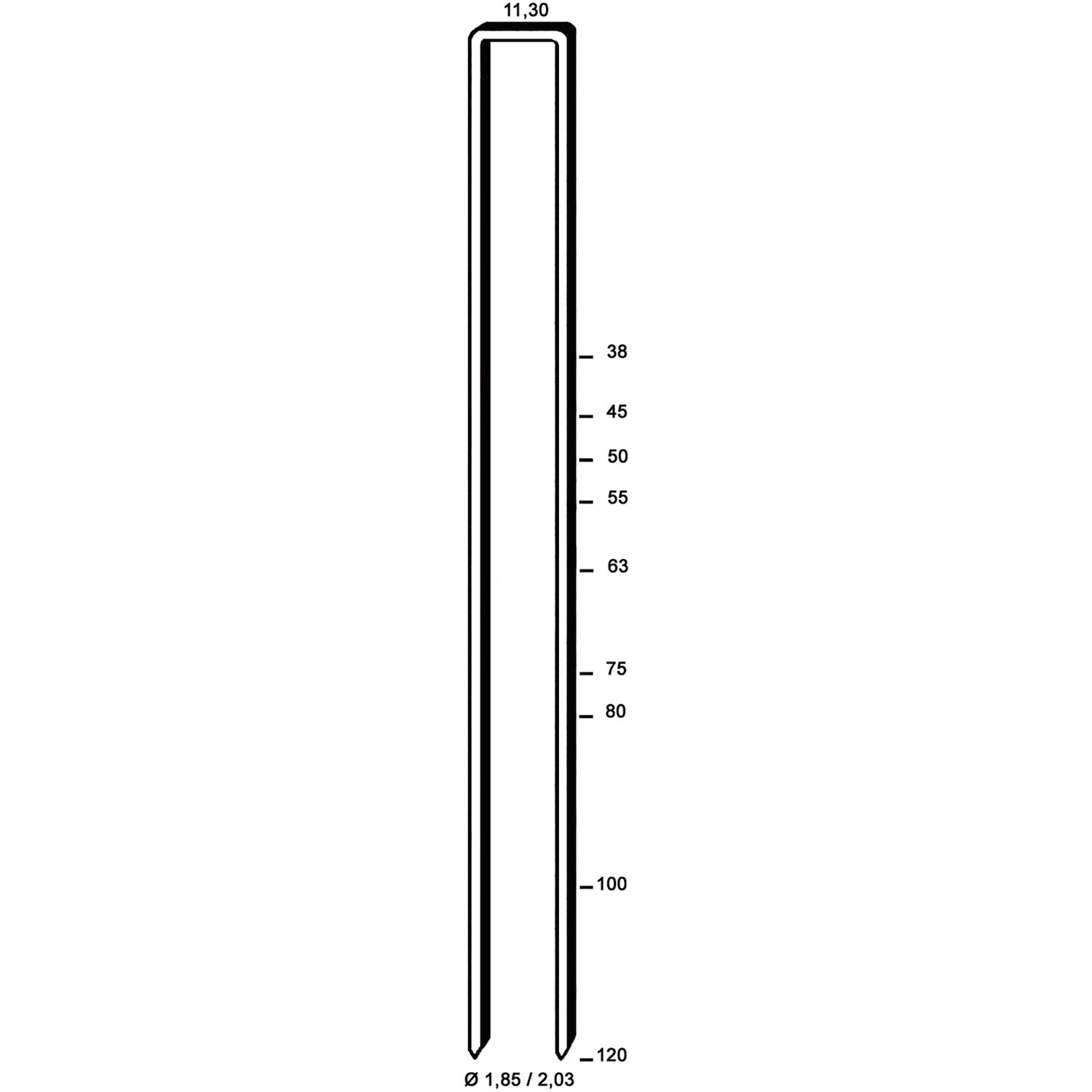 ALSAFIX Klammern Type Q 45 mm aus Stahldraht verzinkt (10000 Stück) (10 TS)