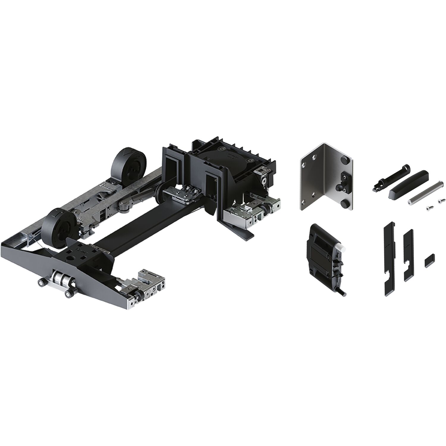 HAWA Concepta III 25/35 Einschiebegarnitur Push, links