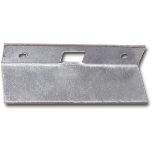 Reparaturschließblech für Einlegstange gekröpft, 69 x 16 mm, Stahl verzinkt
