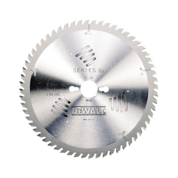 DeWalt Kreissägeblatt HW ø 250x3,0x30 mm Z60 Wechselzahn (WZ) positiv