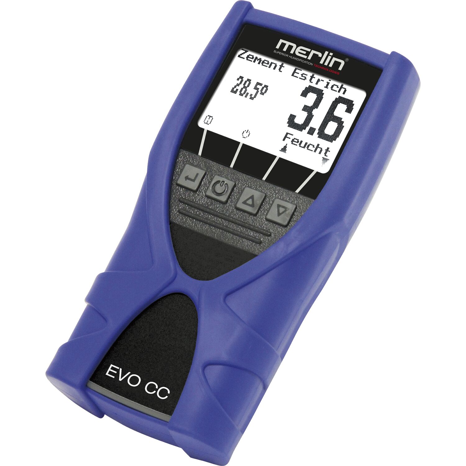 Merlin Baufeuchtemesser EVO CC Anwendung Estrich und Beton