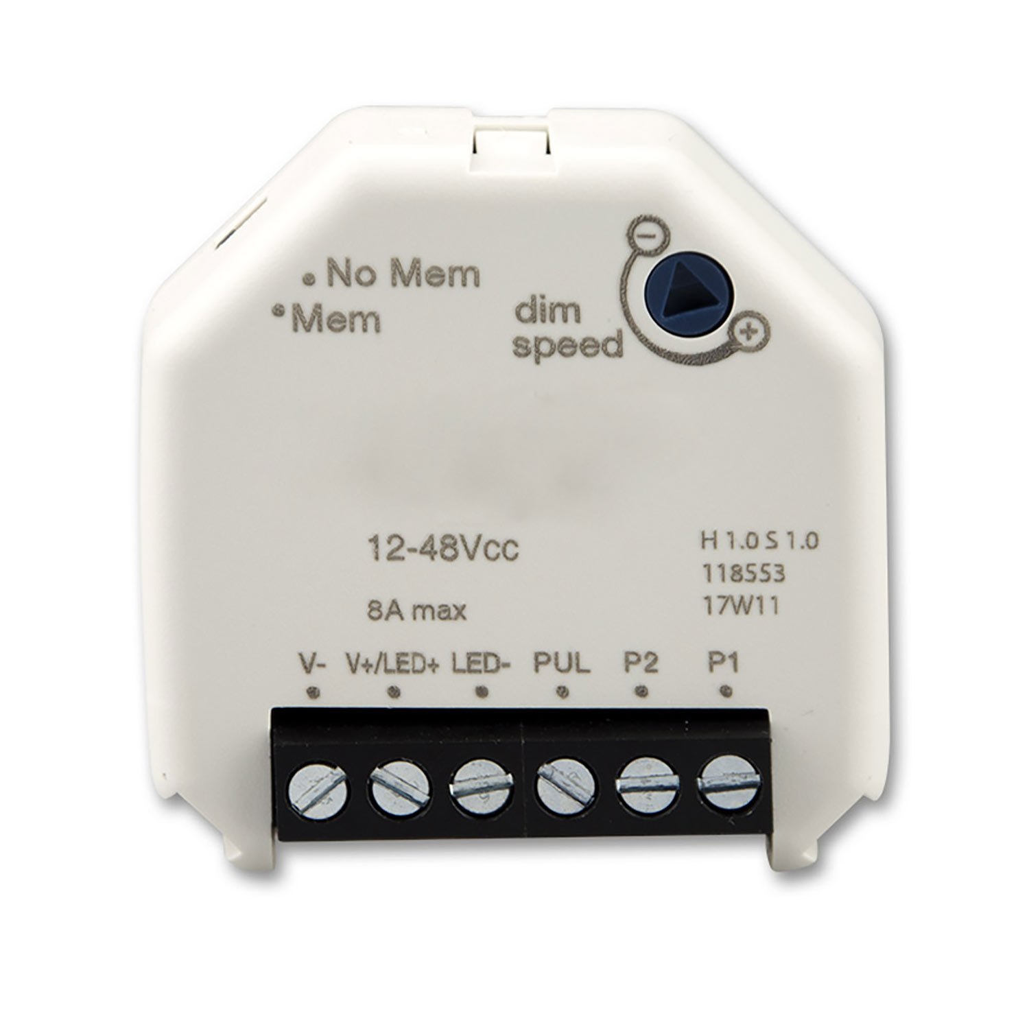 ISOLED Universal-Push PWM-Dimmer für LED Spots / Stripes 1 Kanal 12-24V 8A 36-48V 6A