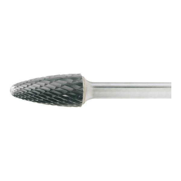 Lukas HM-Frässtift Form F Rundbogen Kopf ø 6 mm Länge 18 mm Zahnung 7