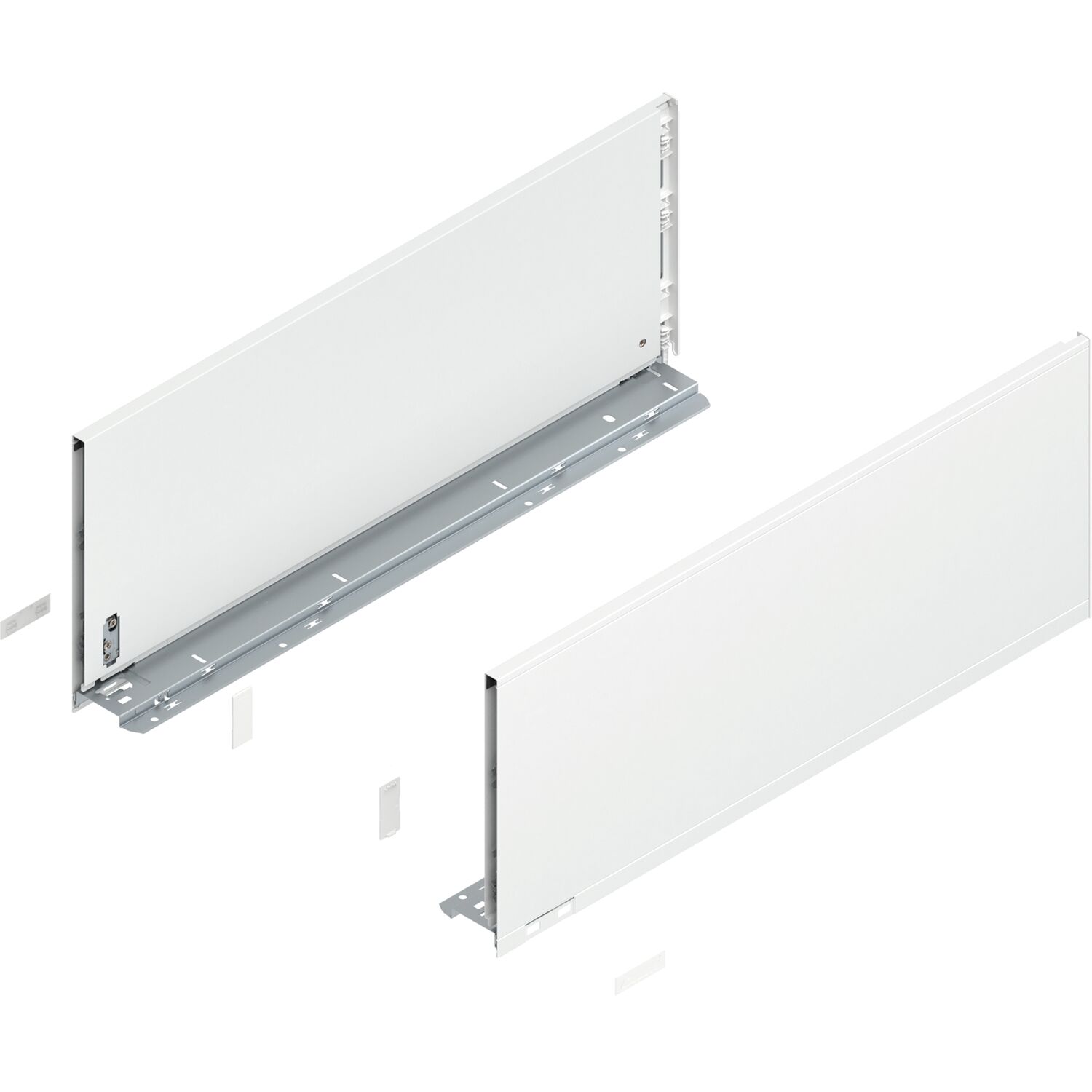 blum LEGRABOX pure Zarge Höhe F, NL 600, Seidenweiß-matt