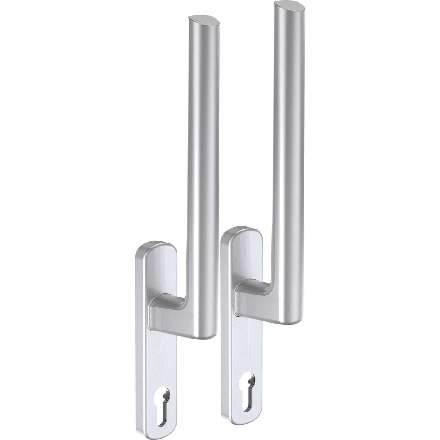 Maco #103668 HS Griffgarnitur 12 Profilzylinder innen/außen Türstärke 56-68mm silber