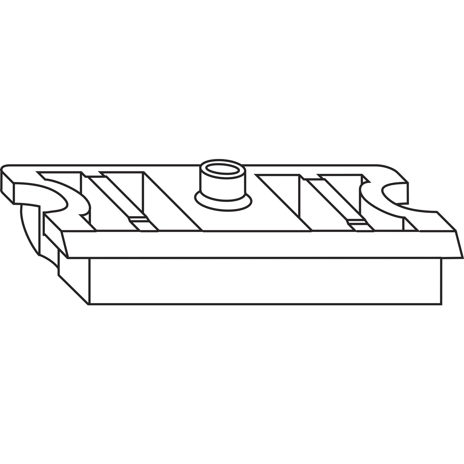 Roto ROTO NT/NX Auflauf für Stulpmontage Flügelteil Falzluft 12 mm grau